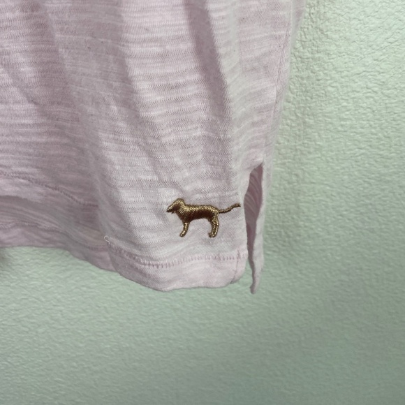 VS PINK pink v-neck sequins tee size L // 1705 - Picture 5 of 6